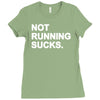 not running sucks Ladies Fitted T-Shirt