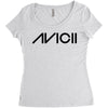 avicii Black Logo Women's Triblend Scoop T-shirt