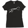uffington horse Ladies Fitted T-Shirt