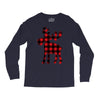 lumberjack reindeer Long Sleeve Shirts