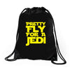 pretty fly for a jedi Drawstring Bags