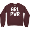 girl power white logo Crewneck Sweatshirt