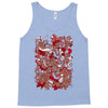 rood en wit Tank Top