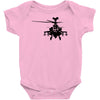 military attach helicopter gunship Baby Onesie