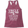 I Love You Uncle Racerback Tank