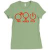 man woman geek Ladies Fitted T-Shirt