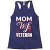 Mom Wife Veteran - Veterans Day T-Shirt Gifts Racerback Tank