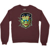 vintage frankenstein mask Crewneck Sweatshirt
