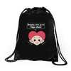 Mommy, Let's Go to Yoga Class! Drawstring Bags