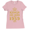kings are born in 1959 Ladies Fitted T-Shirt