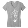 undefeated stencil football Women's V-Neck T-Shirt