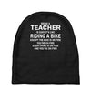 being a teacher is easy Baby Beanies