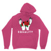 equality white Unisex Hoodie