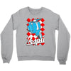 funny vespa chequer board, ideal gift or birthday present Crewneck Sweatshirt