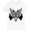 bat ornate Ladies Fitted T-Shirt