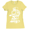 robot funny Ladies Fitted T-Shirt