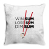 win some, lose some, dim sum Throw Pillow