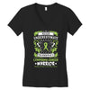 Never Underestimate The Strength Of A Lymphoma Cancer Warrior Women's V-Neck T-Shirt