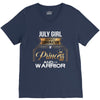 july girl is a perfect combination of princess and warrior V-Neck Tee