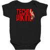 funny techno viking 3, ideal birthday present or gift Baby Bodysuit