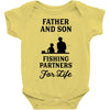 Father and Son Fishing Partners For Life Baby Bodysuit