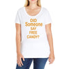 free candy Ladies Curvy T-Shirt