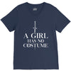 a girl has no costume V-Neck Tee