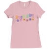 geek girl daisies Ladies Fitted T-Shirt