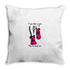 i run like a girl try to keep up Throw Pillow