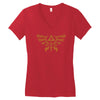 henna hylian symbol Women's V-Neck T-Shirt