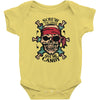 pirate zombie skull Baby Bodysuit