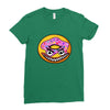 Angry Donut Ladies Fitted T-Shirt