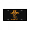 free candy License Plate