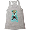 pizza shark graphic Racerback Tank