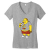 fractal comic book guy Women's V-Neck T-Shirt