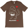 pregnant rex white and red color T-Shirt