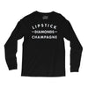 lipstick diamonds champagne Long Sleeve Shirts
