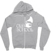 old school Zipper Hoodie