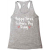 Happy First Father's Day Daddy Racerback Tank