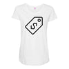 usd logo Maternity Scoop Neck T-shirt