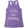 lazy day humour Racerback Tank