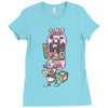 piggy pizza Ladies Fitted T-Shirt