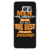 all men are created equal but only the best are born in january 1 Samsung Galaxy S7