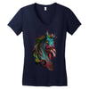 zombie horse new Women's V-Neck T-Shirt