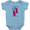 i run like a girl try to keep up Baby Bodysuit
