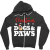christmas dogs and paws Zipper Hoodie