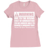 warning due to the rising cost of ammo Ladies Fitted T-Shirt