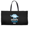 grumpa saurus rex Weekender Totes