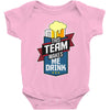drinking beer Baby Bodysuit
