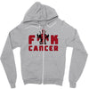 deadpool fuck cancer Zipper Hoodie